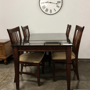 Granite Top Table with 4 Chairs